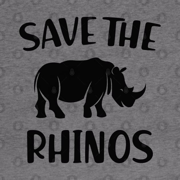 Rhino - Save the rhinos by KC Happy Shop